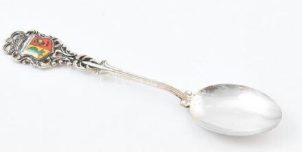 Ezüst (Ag) dísz kanál, h: 11cm, jelzett, bruttó:9,31g