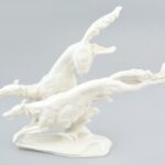 Hutschenreuther afgán agár pár, fehér mázas porcelán, tervező: K. Tutter, jelzett, 1930 körül, hibátlan m: 32 cm - Image 2