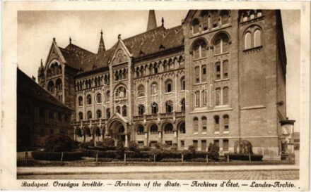 1926 Budapest I. Országos Levéltár