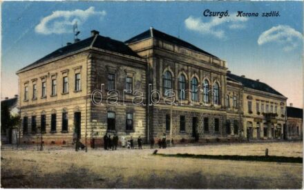 1927 Csurgó (Somogy), Korona szálloda. Oszeszly M. Viktor kiadása