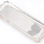 Angol jelzett fűszertartó készlet, ezüstözött alpakka, m: 9cm - Image 2