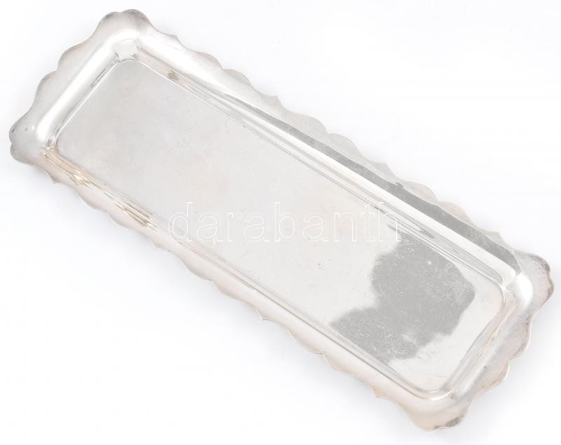 Angol jelzett fűszertartó készlet, ezüstözött alpakka, m: 9cm - Image 2