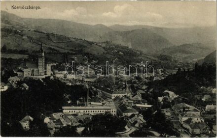 1911 Körmöcbánya, Kremnitz, Kremnica; Ritter Lipót J. + 'KARVALY POSTAI ÜGYN'