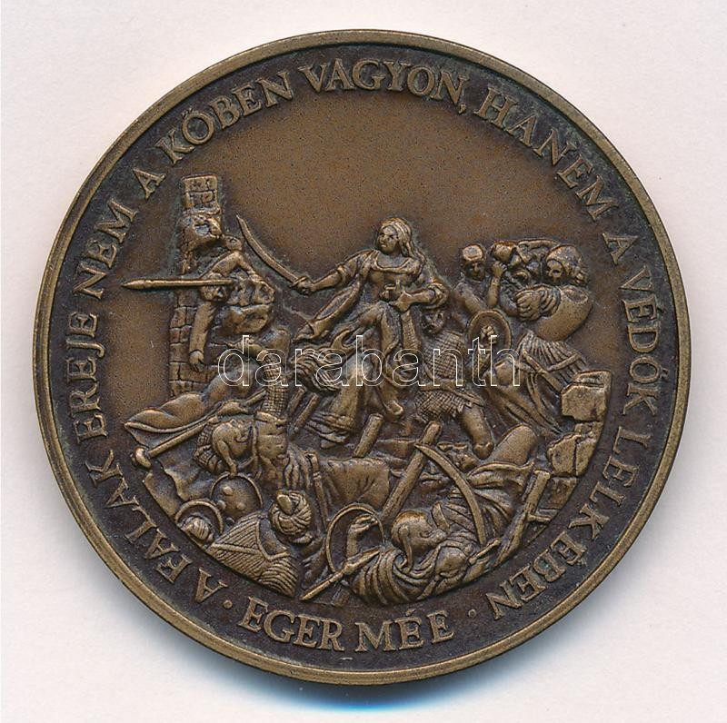 Bognár György (1944-) 1988. '125 éve született Gárdonyi Géza 1863-1988 / Eger MÉE' bronz emlékérem (42,5mm) T:1- Adamo EG5 - Image 2