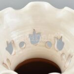 Korondi, kézzel festett madaras váza, népi kerámia, jelzett: Józsa János Korond, hibátlan, m: 23,5 cm - Image 2