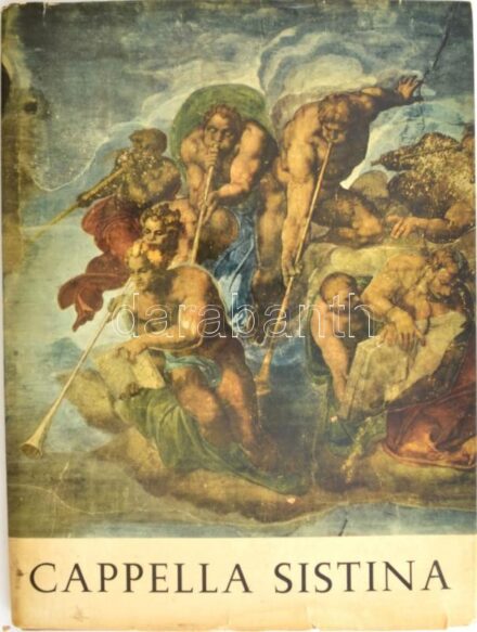 D. Redig de Campos: Cappella Sistina. Novara, 1959, Istituto Geografico de Agostini. Gazdag egészoldalas képanyaggal. Olasz nyelven. Kiadói egészvászon-kötés, sérült, kissé foltos kiadói papír védőborítóban.