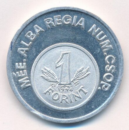 Bedő József 1981. '35 éves a forint / Alba Regia napok - MÉE Székesfehérvár' Al emlékérem (40mm) T:2