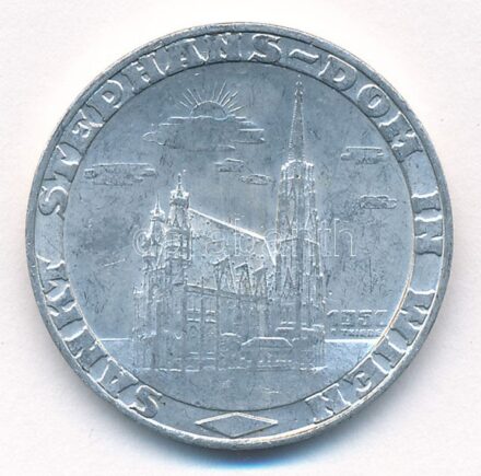 Ausztria / Bécs 1950. 1Gr 'Szent István Bazilika' Al zseton T:1- Austria / Vienna 1950. 1 Stephans Groschen 'St. Stephen's Cathedral' C:AU