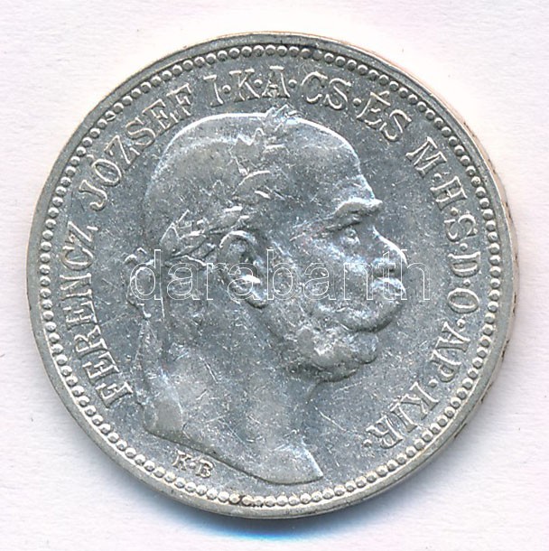 1915KB 1K Ag 'Ferenc József' T:2 kis ph Adamo K5.1