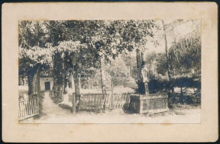 1902 Modor - Harmonia (Modra, Pozsony), Mária Magdolna-kápolna, keményhátú fotója, 8x13 cm/ 1904 Modra (Modor - Harmonia), Chapel of St. Mary Magdalene / Kaplnka sv. Márie Magdalén, board photo, 8x13 cm