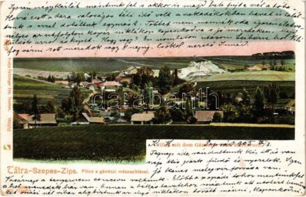 Filefalva, Filicz, Filice (Gánóc, Gánovce); Tátra-Szepes-Zips, Gánóci mészszikla. Feitzinger Ede 1902/12. 460. / Steinbruch / Vysoké Tatry, limestone (EK)