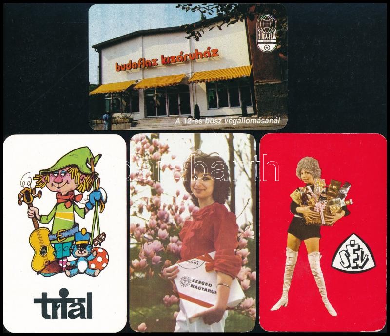 1975-1988 10 db áruházak, üzletláncok témájú kártyanaptár - Image 2