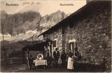 Dachstein, Austriahütte der Section Austria des D. u. Ö.A.V. / mountain rest house