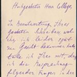 1907 R. Nikolaides görög pszichológus levele Klug Ferdinánd professzorhoz