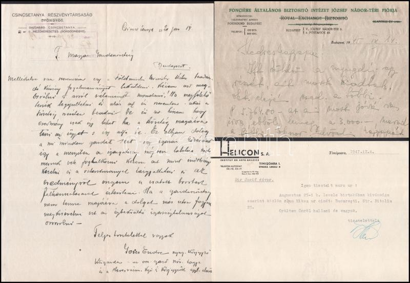 cca 1920-1940 10 db klf céges fejléces levélpapír - Image 2