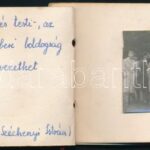 Képes emlékkönyv 8 db beragasztott fotóval, Széchenyi Istvántól származó idézettel, piros szalaggal fűzve, 10,5x7 cm - Image 2