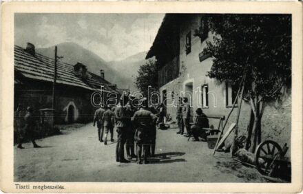 Tiszti megbeszélés. Képes Újság 1917. május 27-i pünkösdi ajándéka az olvasóknak / WWI K.u.k. military