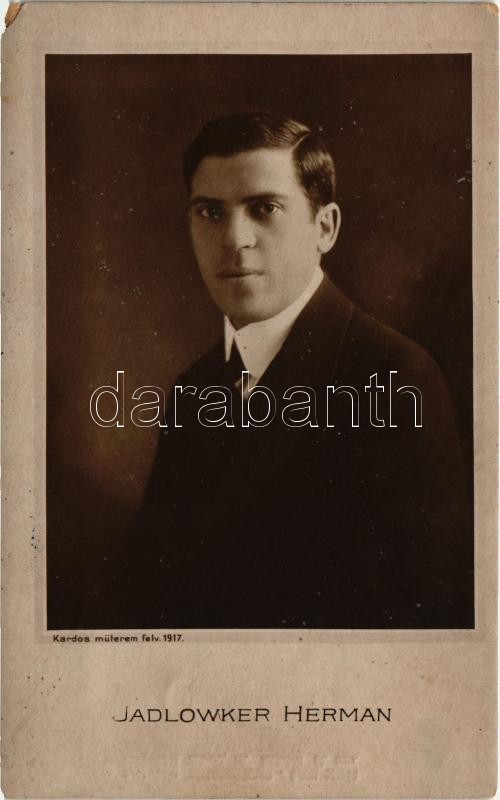 Jadlowker Hermann. Kardos műterem felvétele, 1917 (EM)