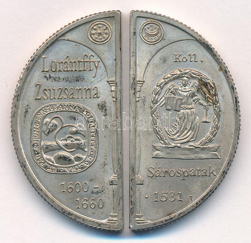 2000. 2000Ft Ag 'Lórántffy Zsuzsanna / Sárospatak' (2xklf) összesen 3000 db készült belőle! T:1- patina, kis ph Adamo EM167
