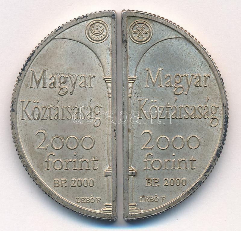 2000. 2000Ft Ag 'Lórántffy Zsuzsanna / Sárospatak' (2xklf) összesen 3000 db készült belőle! T:1- patina, kis ph Adamo EM167 - Image 2