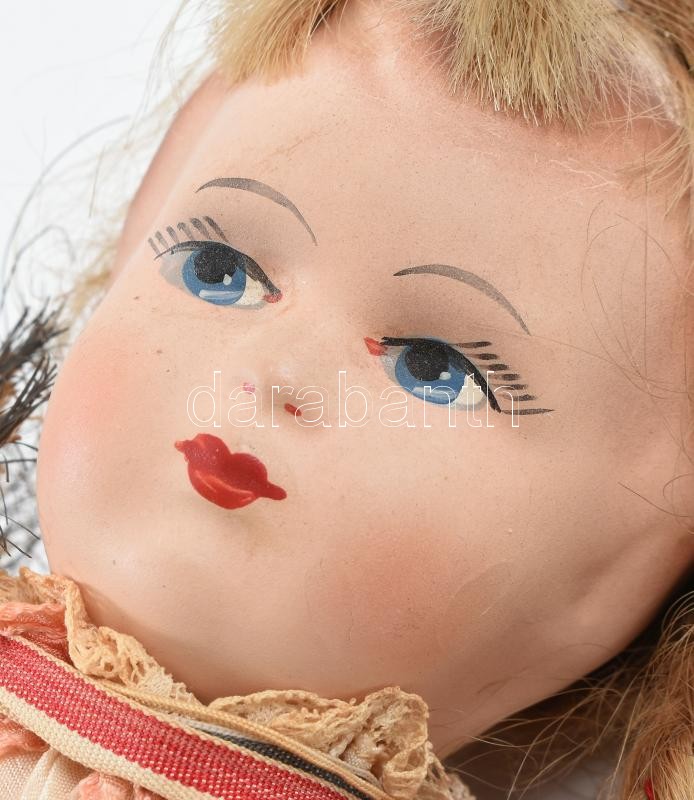 Régi, népviseletes baba, m: 33 cm - Image 2