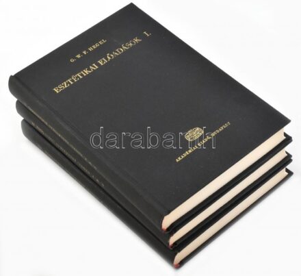 Georg Wilhelm Friedrich Hegel: Esztétikai előadások. I-III. köt. Ford. és jegyzetekkel ellátta: Zoltai Dénes, Szemere Samu. Bp., 1980., Akadémiai Kiadó. Kiadói egészvászon-kötés.