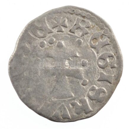 1373-1382 'szerecsenfejes' Denár Ag 'I. Nagy Lajos' (0,63g) T:2 Hungary 1373-1382 Denar Ag 'Louis I' (0,63g) C:XF Huszár: 547., Unger I.: 432.a