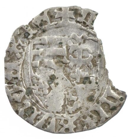 1468-1470. Denár Ag 'I. Mátyás' (0,40g) T:2- kitörés Hungary 1468-1470. Denar Ag 'Matthias I' (0,40g) C:VF cracked Huszár: 719., Unger I.: 565