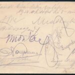 cca 1930 Vadon József grafológus reklám lapja sok aláírással - Image 2
