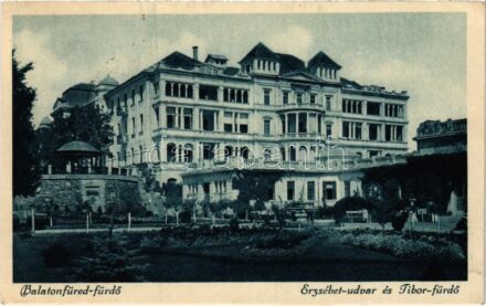 1927 Balatonfüred, Erzsébet udvar és Tibor fürdő