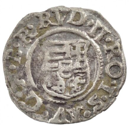 1587K-B Denár Ag 'Rudolf' (0,53g) T:2,2- patina Hungary 1587K-B Denar Ag 'Rudolf' (0,53g) C:XF,VF patina Huszár: 1059.,Unger II.: 811.a