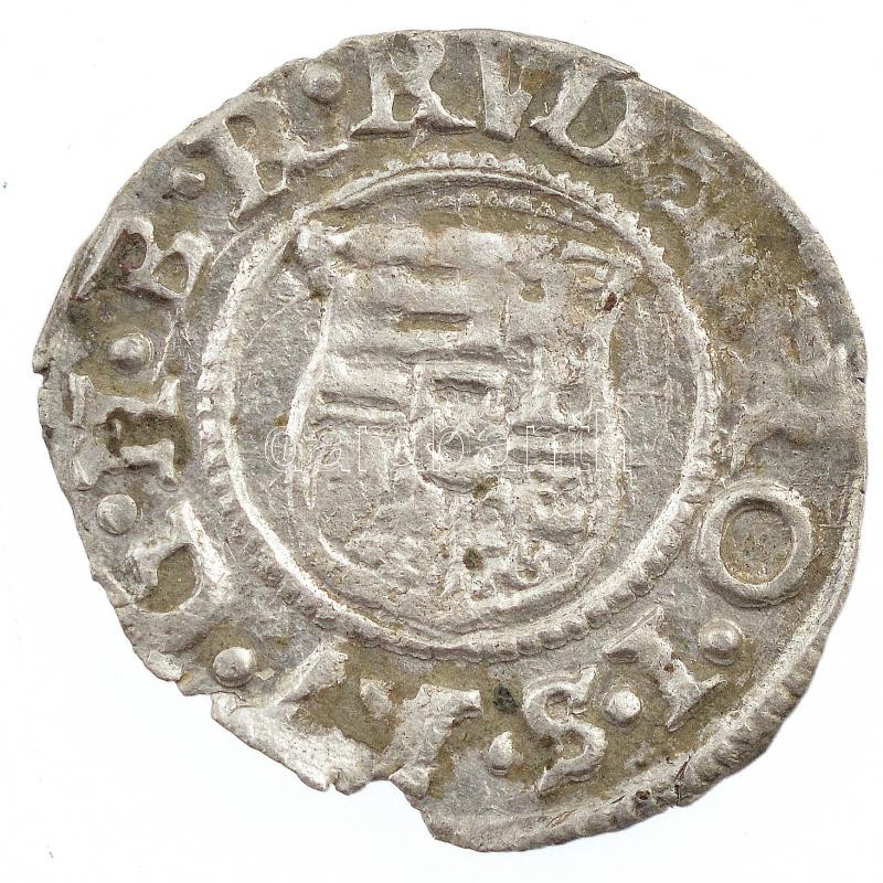 158?K-B Denár Ag 'Rudolf' (0,50g) T:2- patina Hungary 158?K-B Denar Ag 'Rudolf' (0,50g) C:VF patina Huszár: 1059.,Unger II.: 811.a