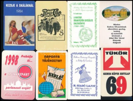 31 db kártyanaptár 1969-től