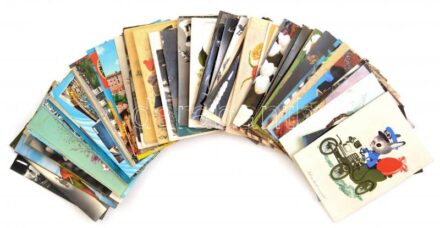 80 db MODERN retro motívum képeslap vegyesen / 80 modern retro motive postcards