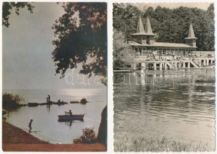 Balaton - 24 db MODERN magyar retro képeslap / Balaton - 24 modern Hungarian postcards