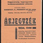 1935 Izsák József festékkereskedő rájegyzéke és számlája
