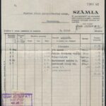1935 Izsák József festékkereskedő rájegyzéke és számlája - Image 2