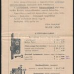 cca 1930 Major János épületvasalatok árjegyzéke 8 p.
