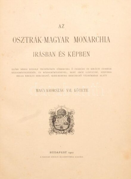 Az Osztrák-Magyar Monarchia írásban és képben. XX. kötet. Magyarország VII. köt. Délkeleti Magyarország. Erdély és a szomszédos hegyvidékek. Bp., 1901., Magyar Királyi Államnyomda,XIV+604 p. Gazdag egészoldalas és szövegközti