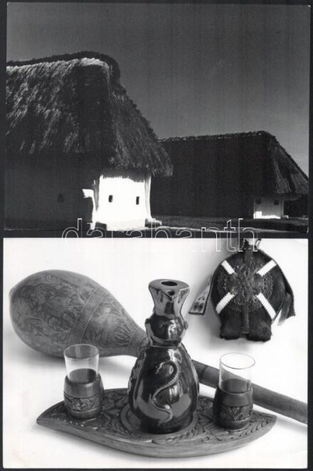 Csák Miklós (1933-2013): 3 db néprajzi témájú fotó, hátoldalukon feliratozva / pecséttel jelezve, 23x18 cm