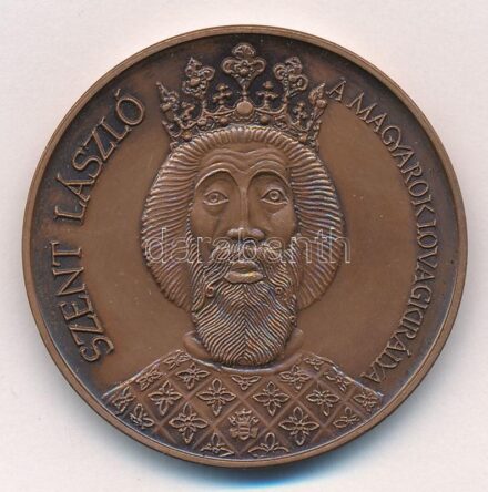 Fritz Mihály (1947-) 1991. 'Szent László a magyarok lovagkirálya / 900 éves a somogyvári Bencés Apátság 1091-1991' bronz emlékérem (42,5mm) T:1-