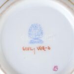 Herendi Waldstein mintás bonbonier, kézzel festett, jelzett, rózsán apró lepattanások, d: 9 cm - Image 2