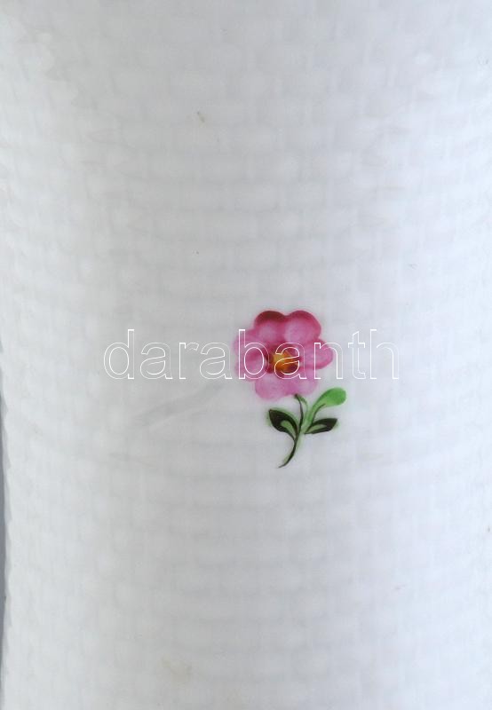 Herendi virágmintás padlóváza, kézzel festett porcelán, jelzett, hibátlan, m: 50 cm - Image 3