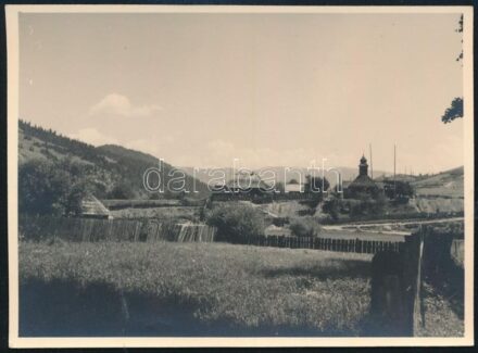 1939 Ungvár, Ung part Kárpátalján hátoldalt feliratozott fotó 12x9 cm