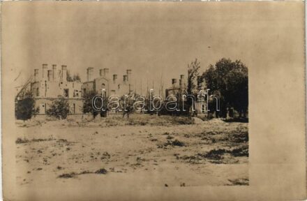 Brandruinen / Leégett romok / WWI Austro-Hungarian K.u.K. military, ruins of the fire. Verlag der k.u.k. Feldbuchhandlungen des 4. AK. (Qu.-Abt.) Feldpost 340. (fl)