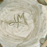 Liz Morgan: Türkizes váza, kerámia, jelzett, hibátlan, m: 14 cm - Image 2