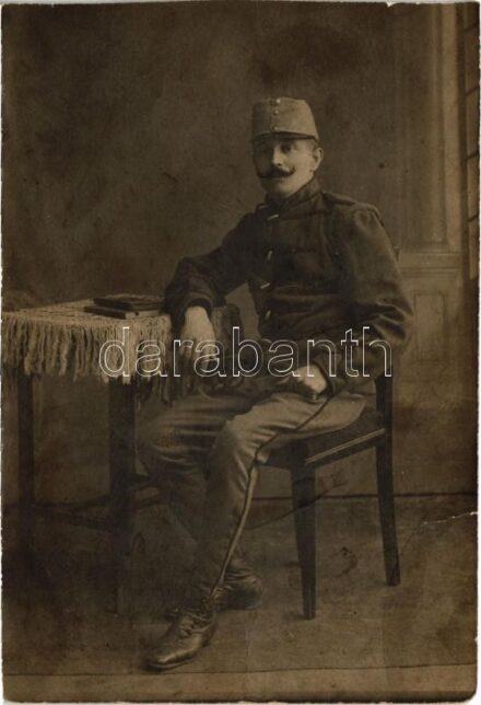 Osztrák-magyar katona / WWI Austro-Hungarian K.u.K. military, soldier. photo (vágott / cut)