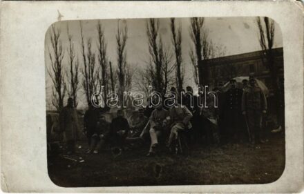 Osztrák-magyar katonák csoportja / WWI Austro-Hungarian K.u.K. military, group of soldiers. photo (EK)