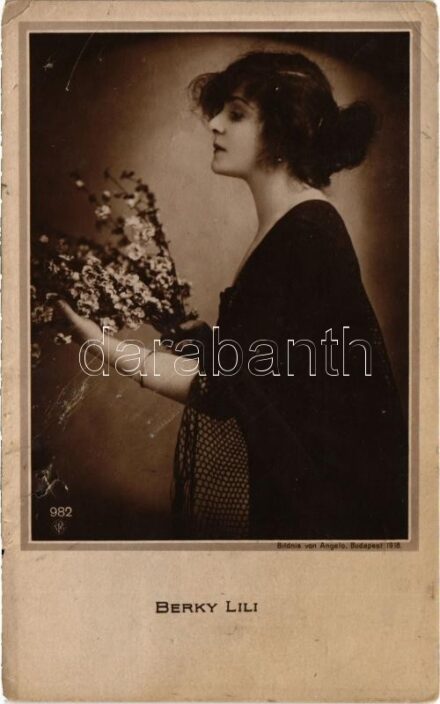 1920 Berky Lili. Angelo felvétele, Budapest 1918 (b)