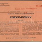 cca 1920 Magyar Posta Takarékpénztár komplett csekkönyv